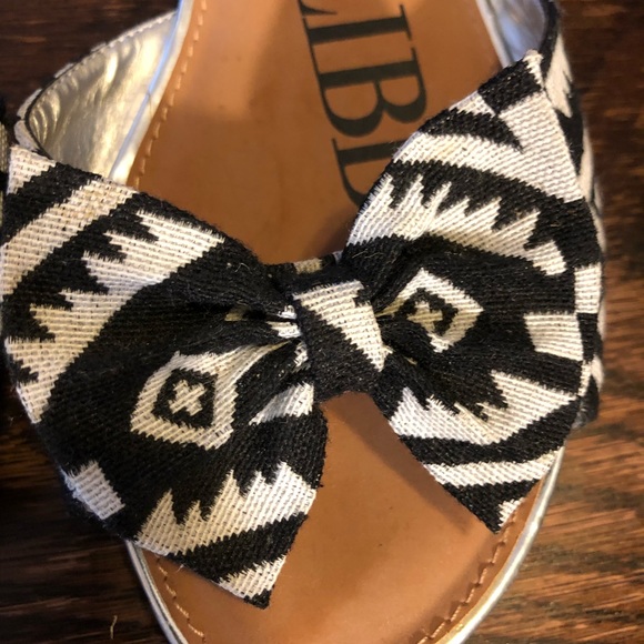 Sam & Libby Harper Bow Slide Sandals 7.5 - Picture 5 of 8